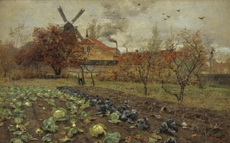 Vista de Amerikavej em Coconhague (1881)