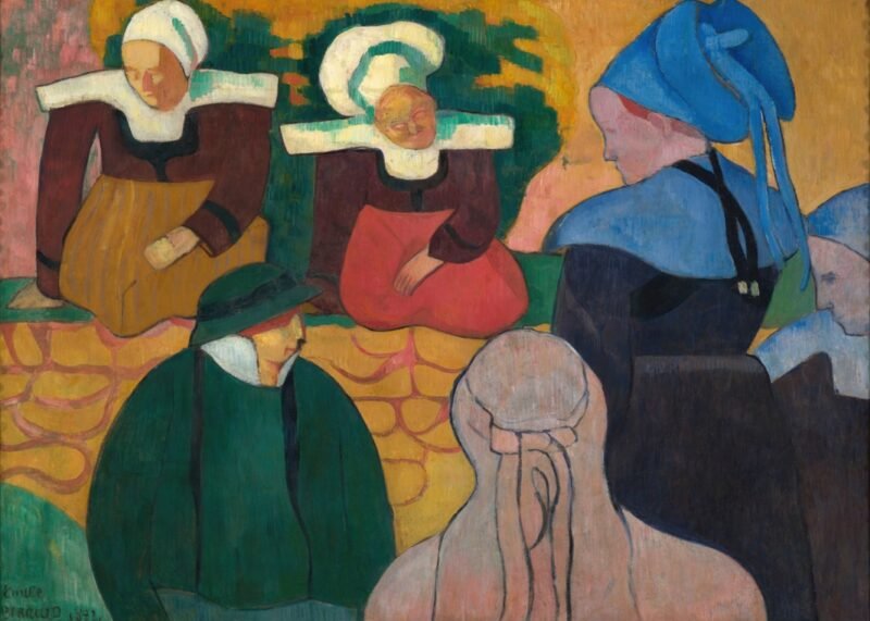 Mulheres Bretãs em uma parede (1892)
