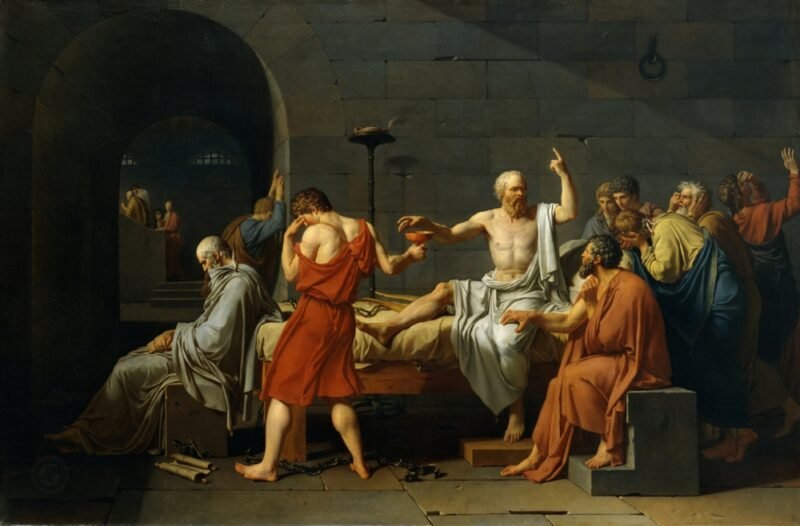 A morte de Sócrates (1787)